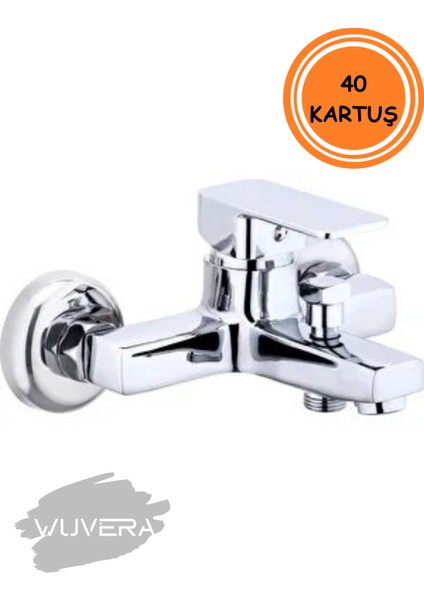 Neptün Serisi 40 Kartuşlu Kare Form Tse Belgeli Duvara Montaj Banyo Bataryası fırsatları