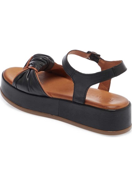 Siyah Hakiki Deri Kadın Sandalet - K24Y1SN67112-A23 fiyatları