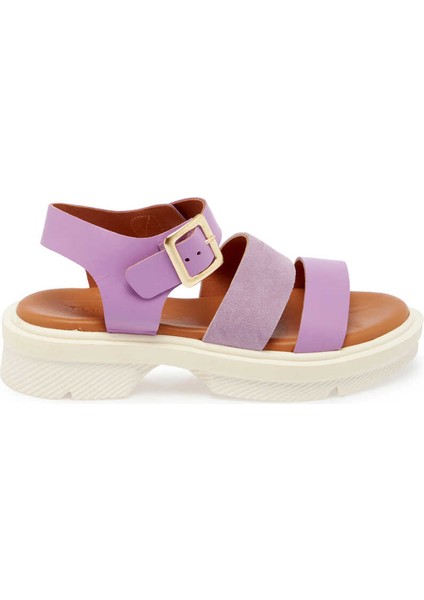 Lila Hakiki Deri Kadın Sandalet - K24Y1SN67261-S1T modelleri