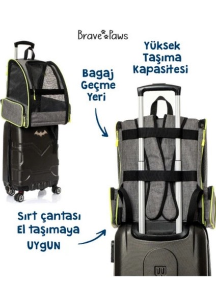Kedi Köpek Çantası Yıkanabilir Fileli Piramit Model Siyah Renkli fırsatları