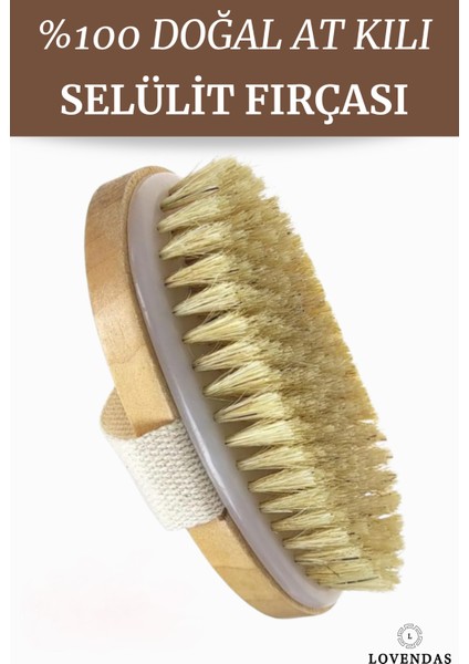 Doğal At Kılı Fırçası % 100 - Selülit Fırçası