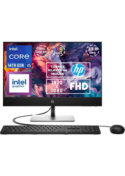 Proone 440 G9 I5-14500T 16GB 512GB SSD 23.8" Fhd W11P All In One Bilgisayar 9H6X3ET 14