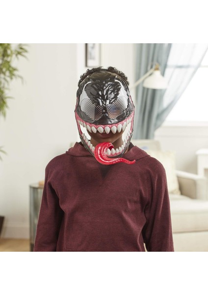 Marvel Spider-Man Venom Versus Maskesi – Hareketli Dilli Ayarlanabilir Kostüm Maskesi (5+ Yaş) modelleri