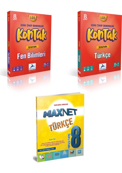 8.sınıf Kontak Türkçe Fen Bil. Deneme & 8.sınıf