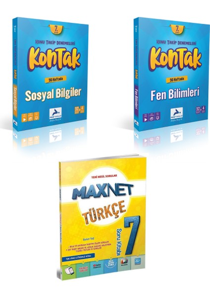 7.sınıf Kontak Sosyal Bil. Fen Bil. Denemeleri &