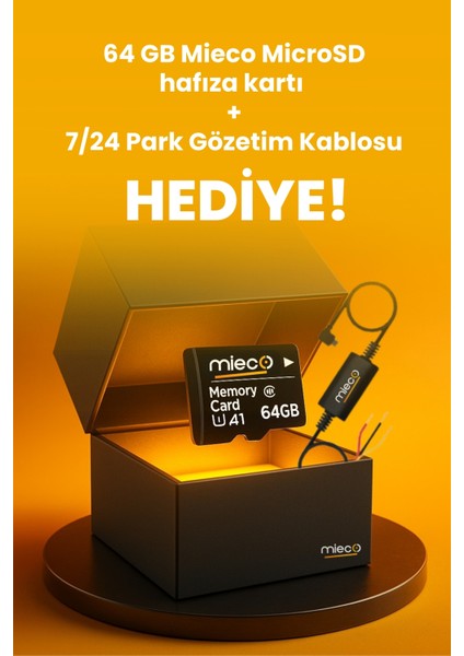 G4 2K QHD / GPS / 4G / Wifi / 140° Geniş Açı / Gece Görüşü / Ön + Arka Kamera / Sim Kartlı Araç Kamerası (2025) + Hafıza Kartı ve Park Kiti Hediyeli
