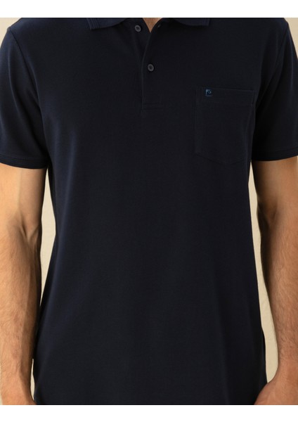 Erkek Lacivert Regular Fit Basic Tişört 50291576-VR033