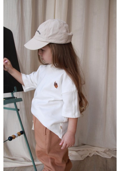 Palamut Nakışlı Oversize T-Shirt