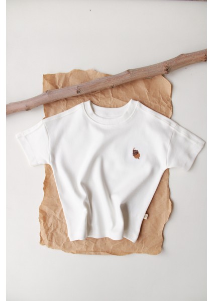 Palamut Nakışlı Oversize T-Shirt