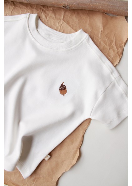 Palamut Nakışlı Oversize T-Shirt