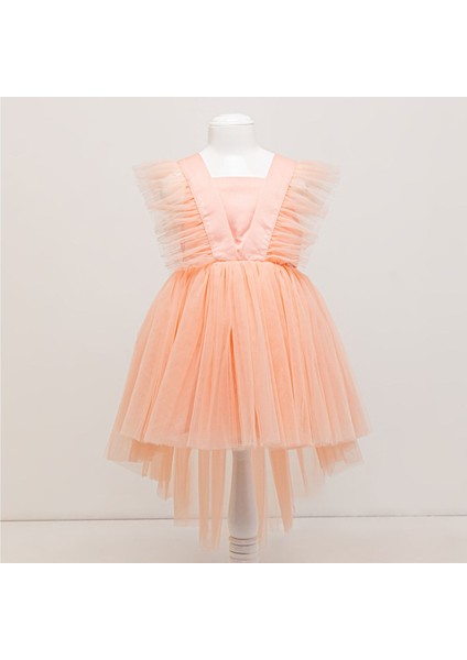 Tül Parti Balo Mezuniyet Kız Çocuk Elbisesi Wednesday Tarzı