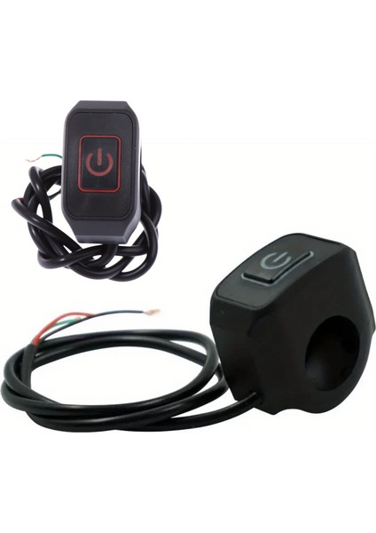 Motosiklet LED Far Aç Kapa Metal Anahtar Tekli Buton Swich 2 Modlu
