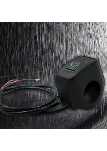 Motosiklet LED Far Aç Kapa Metal Anahtar Tekli Buton Swich 2 Modlu