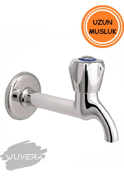 Tse Belgeli Uzun Musluk – 1/2” Dişli Bağlantılı Pirinç Gövde