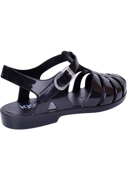 S10258-002 Biarritz Brillo Negro Kadın Sandalet fiyatları