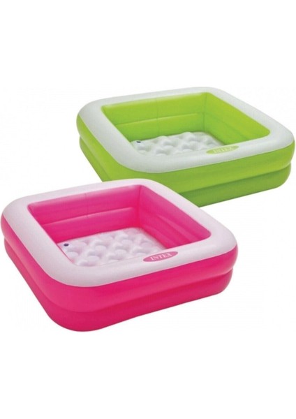 Mini Kare Bebek Havuzu Pembe 86cm