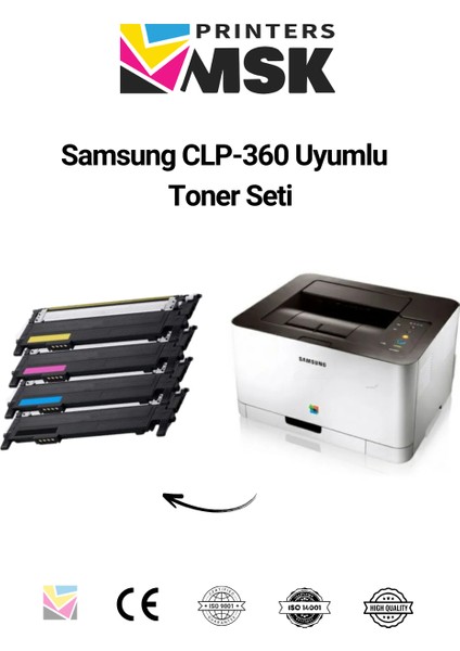 Samsung CLP-360 Uyumlu Toner Seti