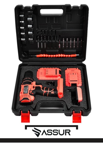 12V Metal Şanzıman Çift Akülü Şarjlı Darbeli Matkap Akülü Vidalama fırsatları