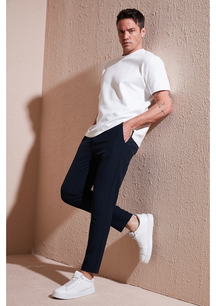 Streç Regular Fit Normal Bel Düz Paça Jogger Pantolon Erkek Pantolon CF25617801