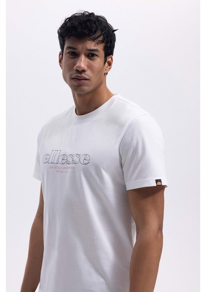 Pamuk Regular Fit Bisiklet Yaka Logo Baskılı T Shirt Erkek T Shirt EM451