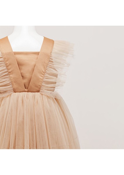 Tül Parti Balo Mezuniyet Kız Çocuk Elbisesi Wednesday Tarzı fiyatları