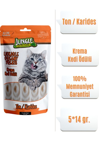 Ton-Karides Kedi Krema Ödülü 5*14 Gr.