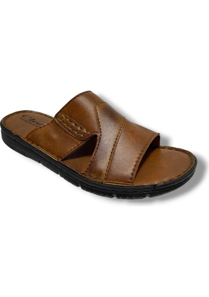 Class C601-25 Deri Anatomik Soft Erkek Terlik