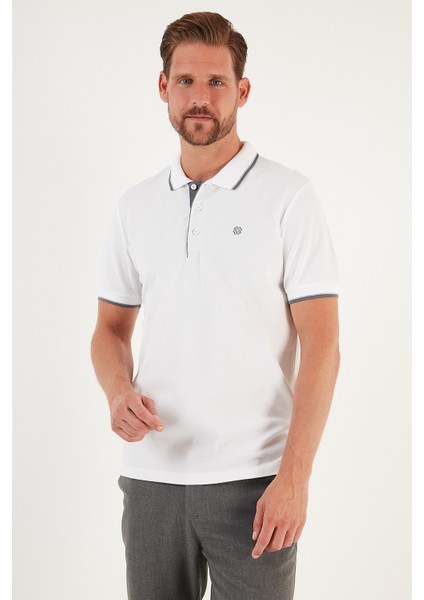 Pamuklu Slim Fit Şerit Detaylı Düğmeli Polo Yaka 5'li Paket T Shirt Erkek T Shirt 5902118S5 fırsatları