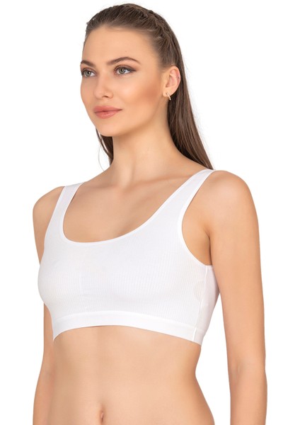 Özkan 27408 Kadın Viskon Kumaş Çıkarılabilir Pedli Balensiz Kaşkorse Kalın Askılı Sütyen Büstiyer fırsatları