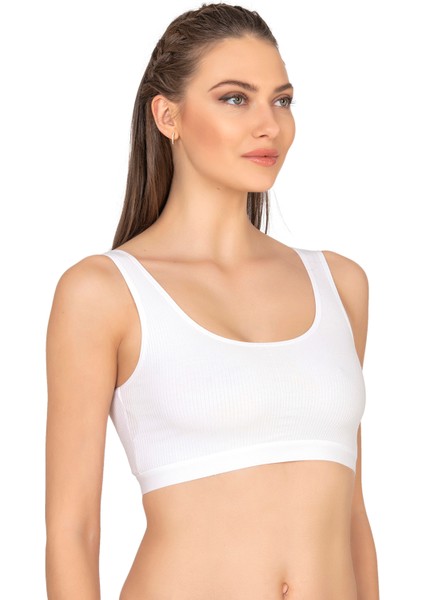 Özkan 27408 Kadın Viskon Kumaş Çıkarılabilir Pedli Balensiz Kaşkorse Kalın Askılı Sütyen Büstiyer indirimleri