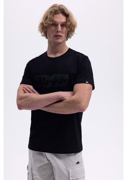 Pamuk Regular Fit Bisiklet Yaka Logolu T Shirt Erkek T Shirt EM589