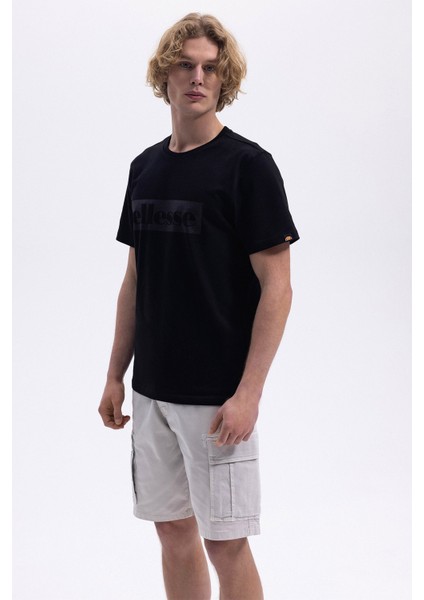 Pamuk Regular Fit Bisiklet Yaka Logolu T Shirt Erkek T Shirt EM589