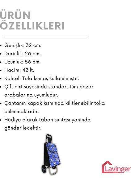 Pazar Arabası Yedek Çantası