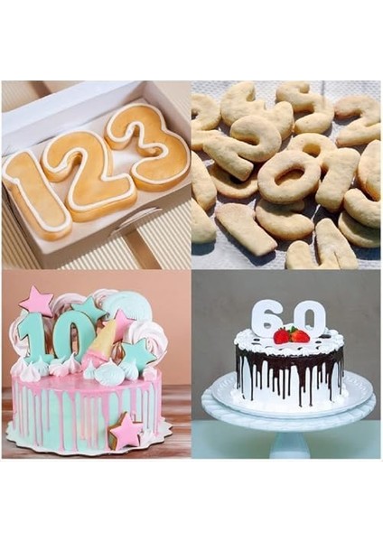 Sayı Kalıbı, 9 Adet Kurabiye Kalıbı, 0-9 Rakam, Paslanmaz Çelik, Dijital Bisküvi Kalıbı, Fondan, Kurabiye Kesici, Pişirme Kalıbı, Kurabiye Kalıbı modelleri