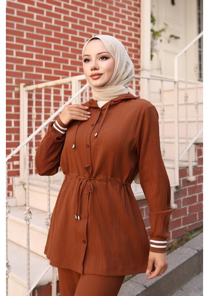 Ribana Detaylı Takım Kahverengi indirimleri