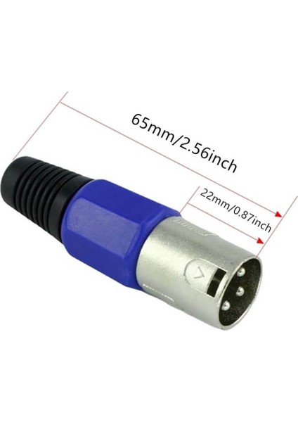 10 Adet - 3 Pin Xlr Erkek Konnektör - Mikrofon Jackı Nx Tip - Profesyonel Ses ve Video Bağlantısı