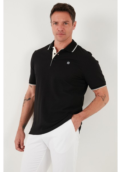 Pamuk Düğmeli Slim Fit Polo Yaka T Shirt Erkek Polo Yaka T Shirt 5902118
