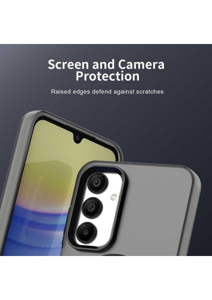Samsung Galaxy A16 Kılıf Kamera Çıkıntılı Mat Magsafe Şarj Özellikli Kenarları Renkli Premium Sert Kapak