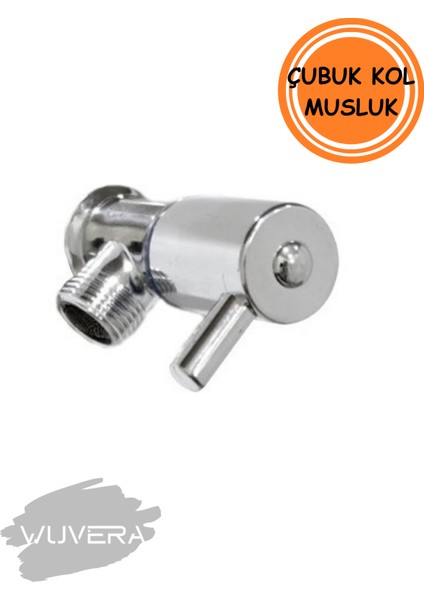 Çubuk Kol Aç Kapa Ara Musluk 3/8” Dişli Tse Belgeli Prinç Gövde