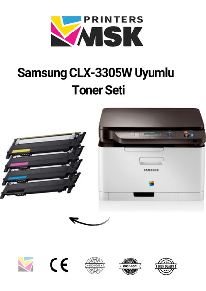 Samsung CLX-3305W Uyumlu Toner Seti fiyatları