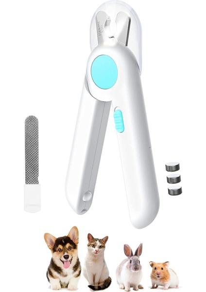 Işıklı Kedi Köpek Tırnak Makası Pet Evcil Hayvanları Için Korumalı Led'li Törpülü Tırnak Makası modelleri