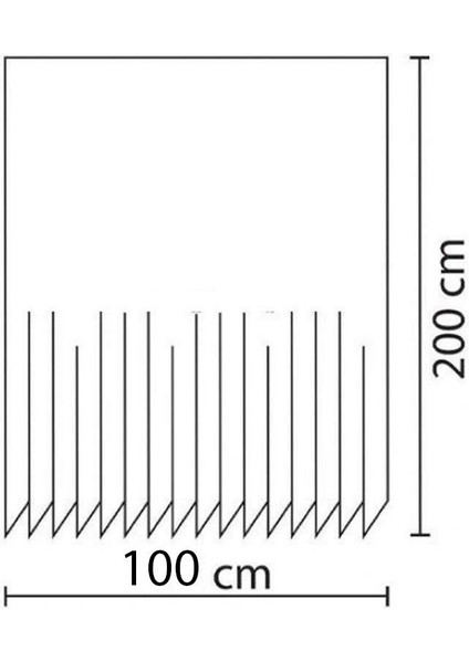 Banyo Perdesi 1X100X200 Tek Kanat Duş Perdesi Halka Hediyeli Duşakabin Perdesi 5026 indirimleri