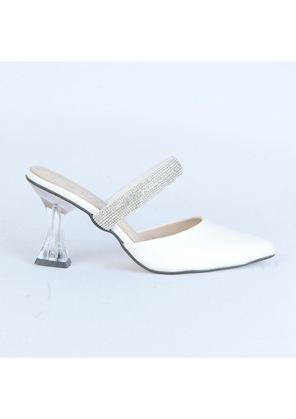 Moda Ayakkabı 2009 Kadın Topuklu Ayakkabı - MDS00849-BEYAZ-39