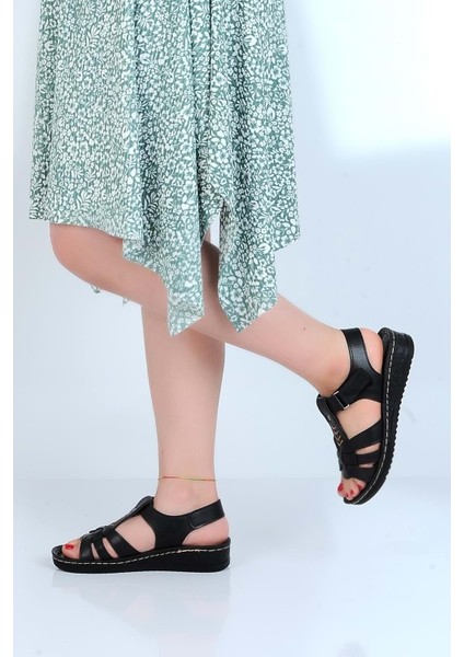 Moda Ayakkabı 58412 Polero Kadın Düz Yazlık Sandalet modelleri