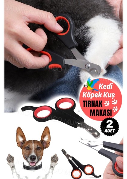 2 Adet Kuş Papuğan & Kedi & Köpek Oval Tırnak Kesme Makası Bakım Pensesi Tnabilir Mini Hayvan