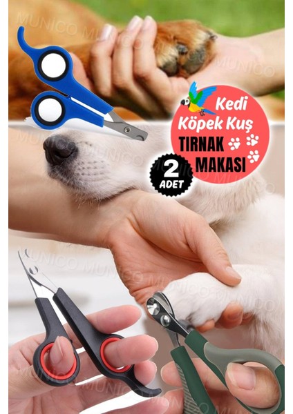 2 Adet Kuş Papuğan & Kedi & Köpek Oval Tırnak Kesme Makası Bakım Pensesi Tnabilir Mini Hayvan modelleri