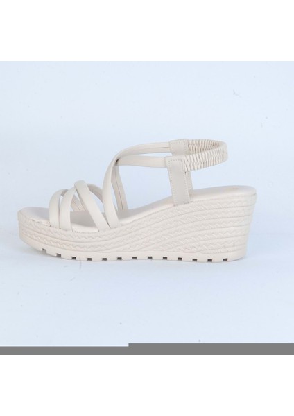Moda Ayakkabı 01123 Şanzelize Bayan Sandalet