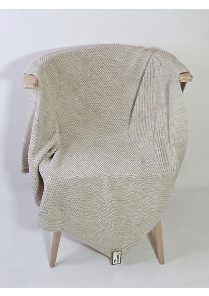 Yerli Üretim 80X100 Selanik Örgü Unisex Bebek Triko Battaniye - Yumuşak ve Nefes Alabilir