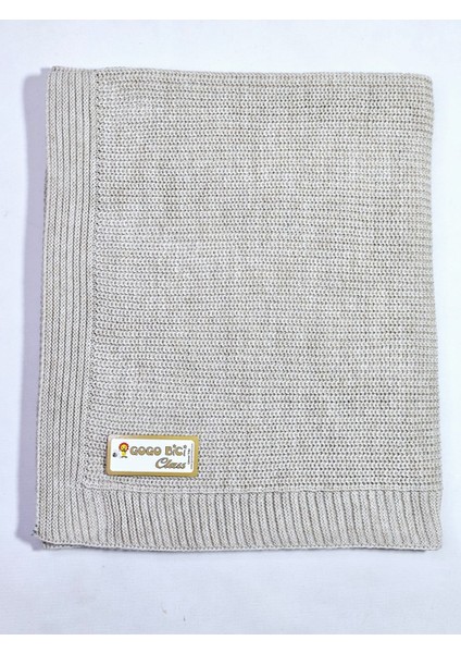 Yerli Üretim 80X100 Selanik Örgü Unisex Bebek Triko Battaniye - Yumuşak ve Nefes Alabilir