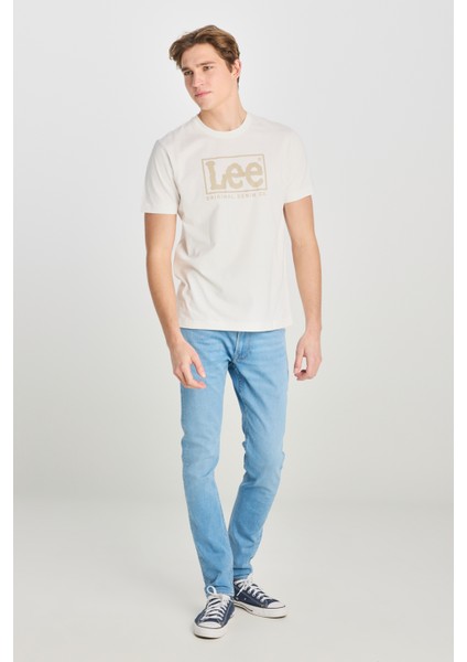 % 100 Pamuk Regular Fit Bisiklet Yaka Logolu T Shirt Erkek T Shirt L68TYSMK